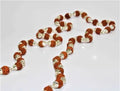 5 Mukhi Rudraksha Silver Chain Mala (54+1 Beads) - Rudraksham0m5 Mukhi Rudraksha Silver Chain Mala (54+1 Beads)Rudraksham