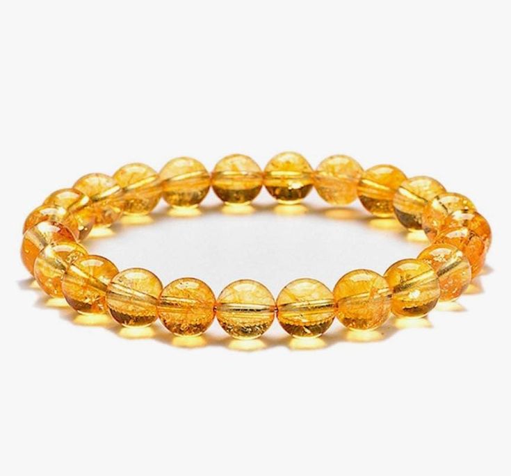 Natural Citrine Crystal Abundance Bracelet - Rudraksham0mNatural Citrine Crystal Abundance BraceletRudraksham0m