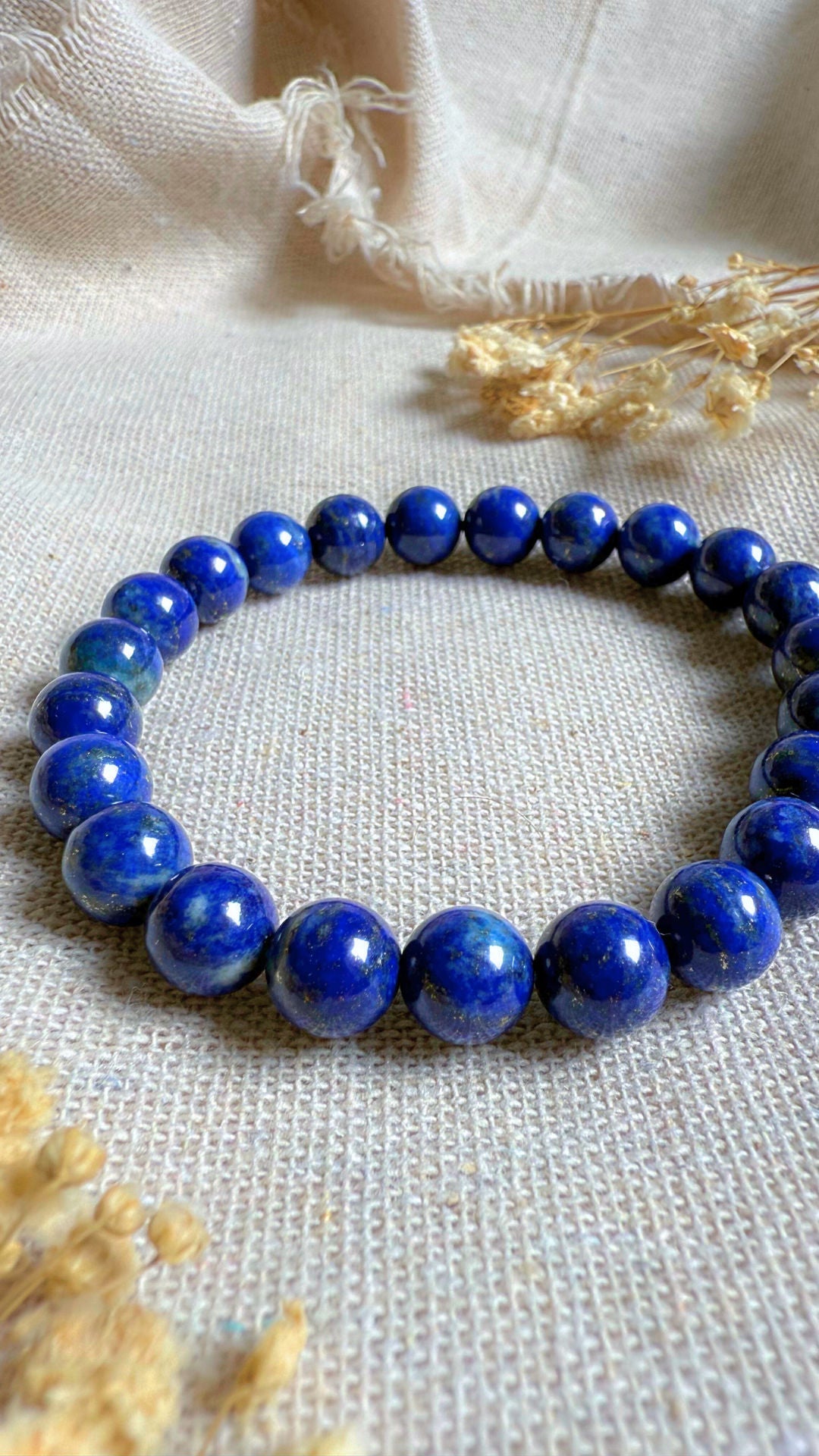 Natural Lapis Lazuli Crystal Wisdom & Truth Bracelet - Rudraksham0mNatural Lapis Lazuli Crystal Wisdom & Truth BraceletRudraksham0m