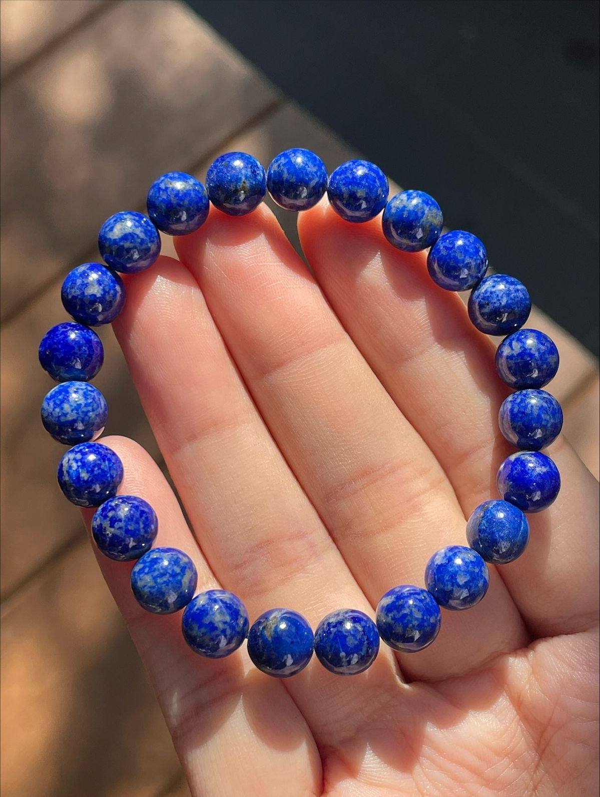 Natural Lapis Lazuli Crystal Wisdom & Truth Bracelet - Rudraksham0mNatural Lapis Lazuli Crystal Wisdom & Truth BraceletRudraksham0m
